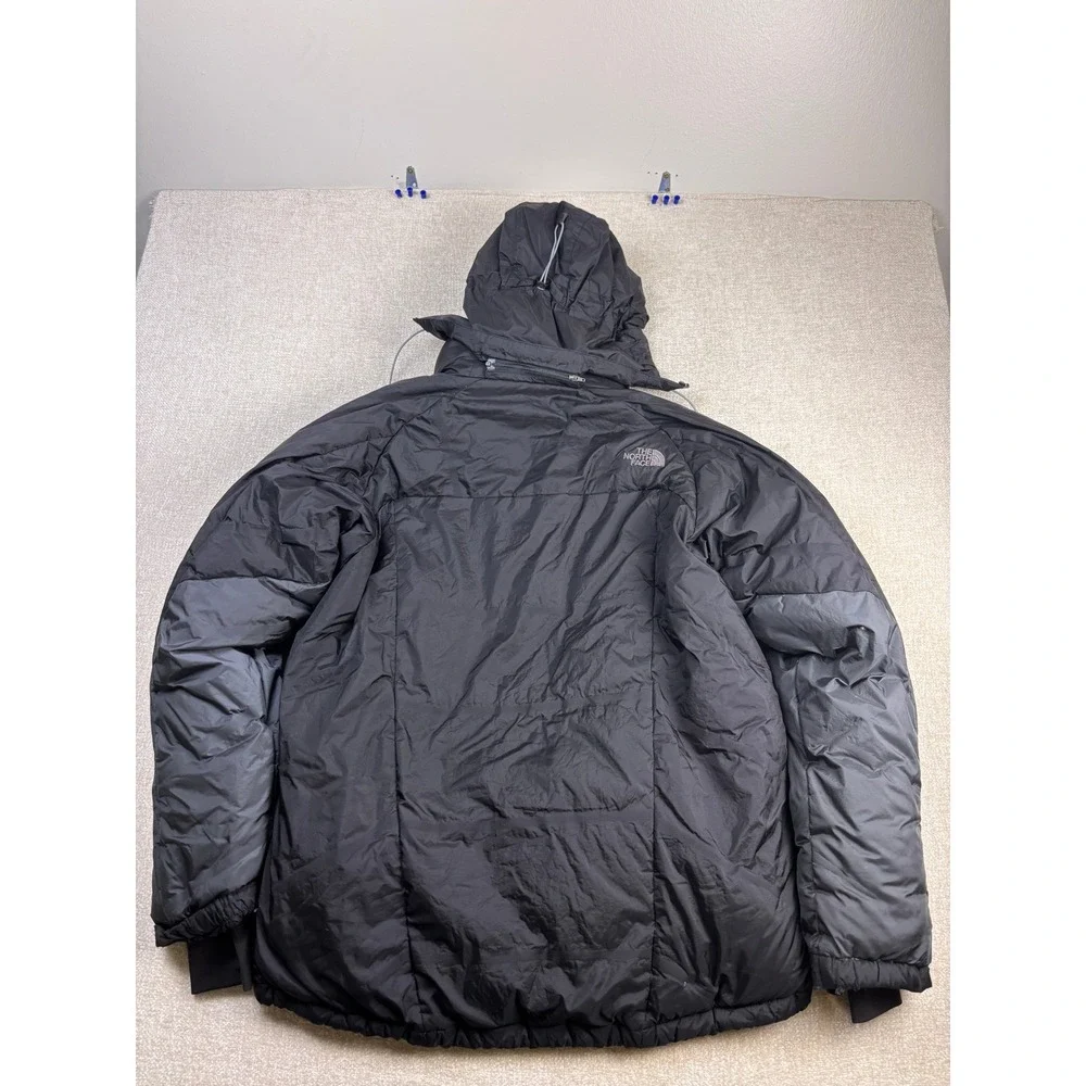 The North Face Summit Series 700 Down Puffer Jacket Mens Large Black Grey Parka
